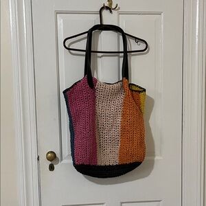 Banana Republic Multicolor Raffia Tote Bag
